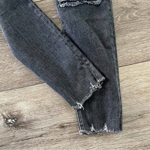 Rag & Bone Nina High-Rise Ankle Skinny Jeans - Washed Black, Size 28 - Picture 12 of 12